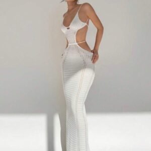 Vestido largo playero de tirantes